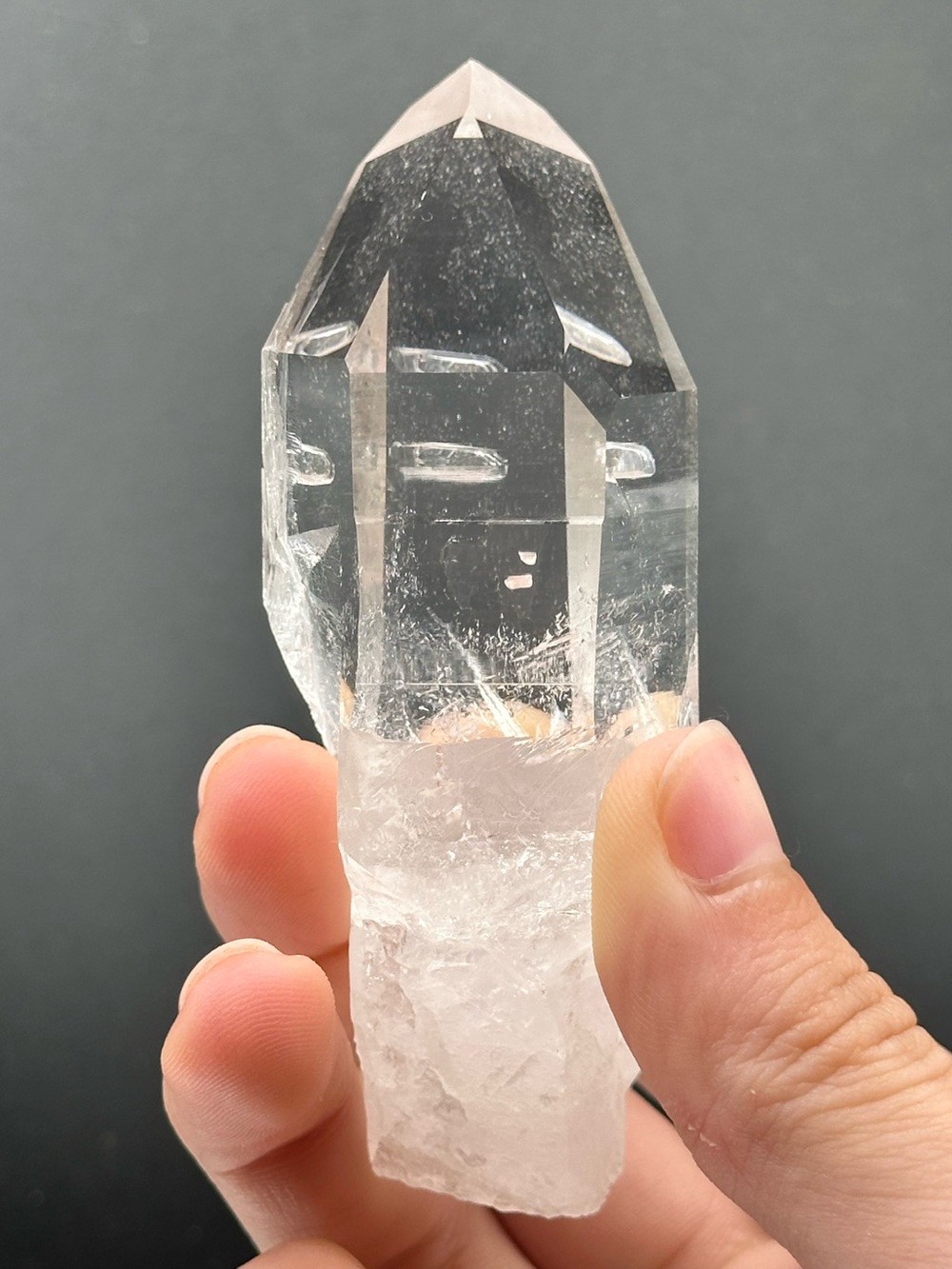 Arkansas Clear Quartz Point with Pentrator 🫧🤍🫧 ACQ14